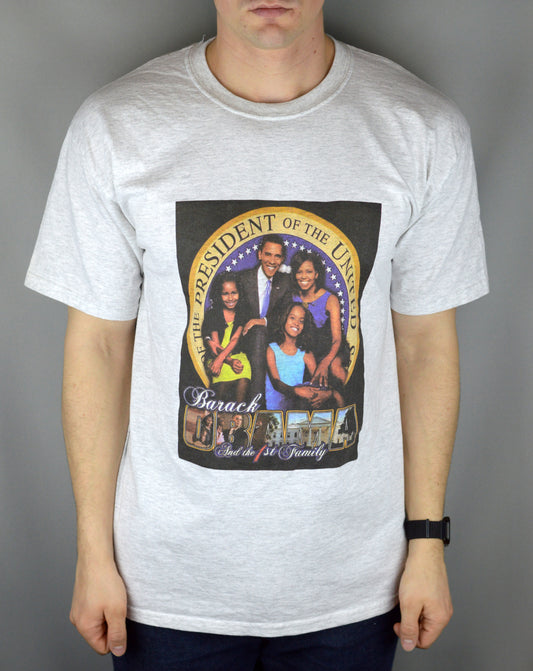 Vintage Barack Obama and the First Family t shirt