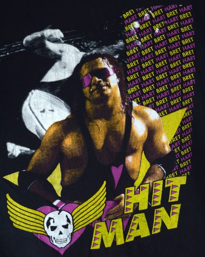 Vintage Bret Hitman Hart 90s t shirt