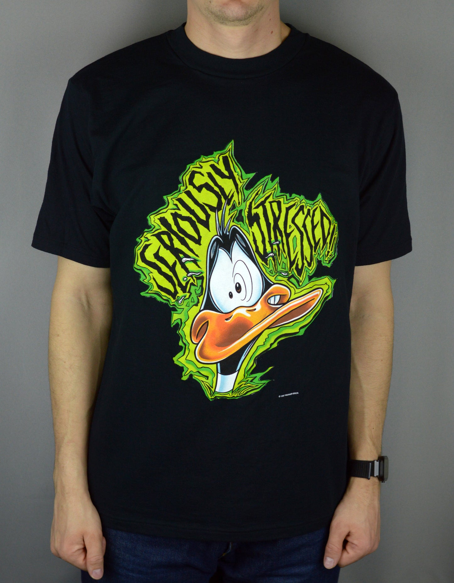 Vintage Seriously Stressed Looney Tunes Warner Brothers 1997 t shirt - Underdog Store