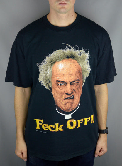 Vintage Father Ted Feck Off 90s t shirt - Underdog Store