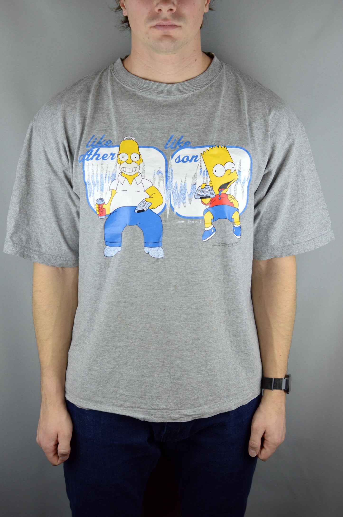 Vintage The Simpsons Like Father Like Son 2000 t shirt