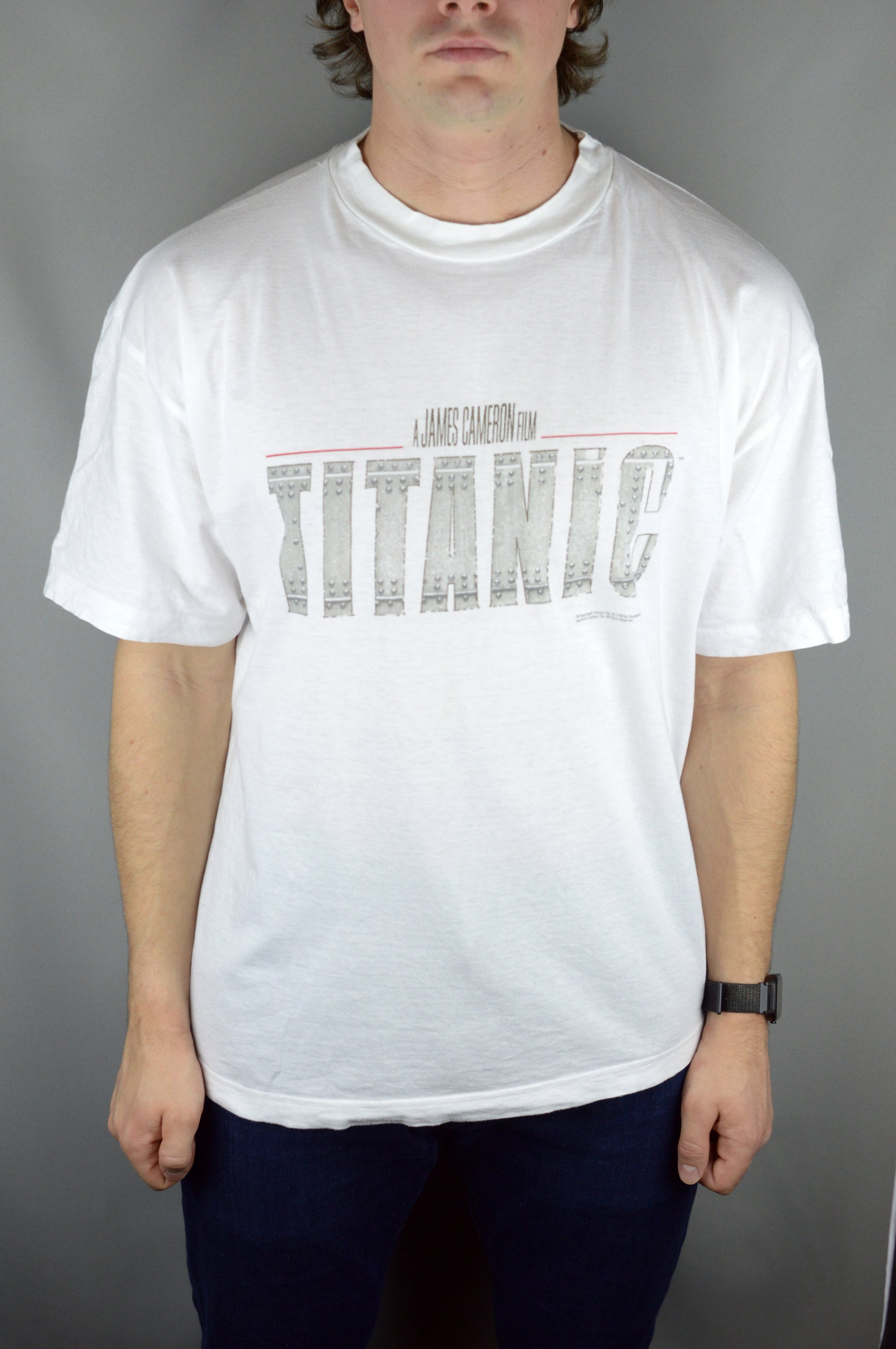 Vintage Titanic a James Cameron Film 1997 t shirt - Underdog Store