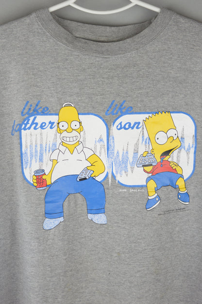 Vintage The Simpsons Like Father Like Son 2000 t shirt