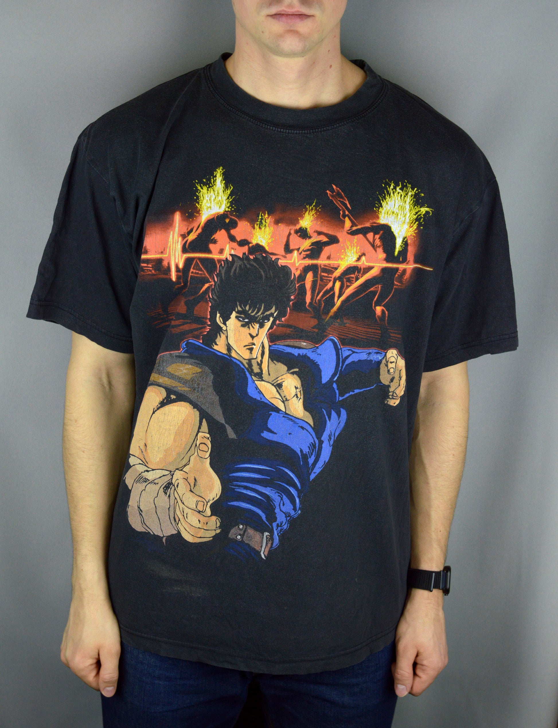 Vintage Fist Of The North Star Dream Colours 2000 t shirt - Underdog Store