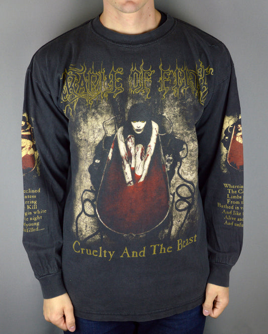 Vintage Cradle Of Filth Cruelty and the Beast 1998 long sleeve t shirt