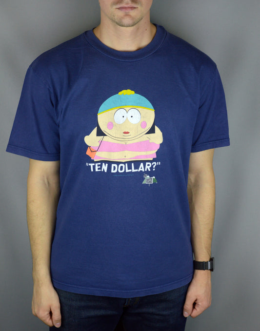 Vintage South Park Eric Cartman Ten Dollar 1998 t shirt - Underdog Store