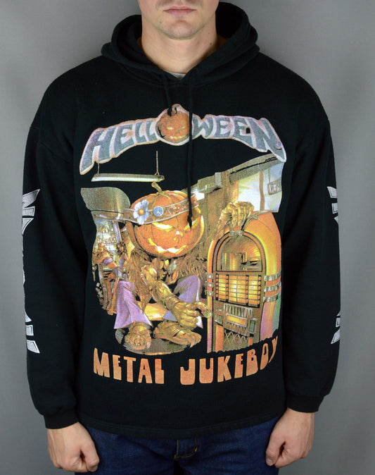 Vintage Helloween Metal Jukebox Better Than Raw 90s hoodie