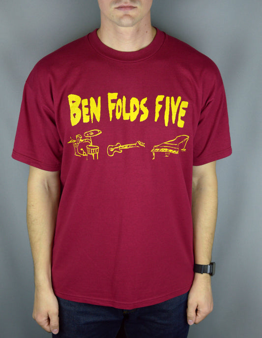 Vintage Ben Folds Five Kiss my Ass 90s t shirt - Underdog Store