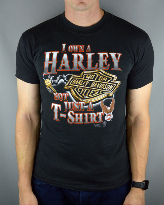 Vintage I Own Harley Davidson Not Just a T-shirt t shirt(Single stitch)