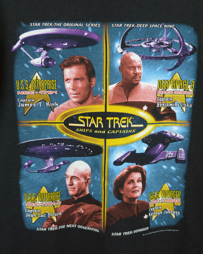 Vintage Star Trek Ships And Captains 2000 t shirt