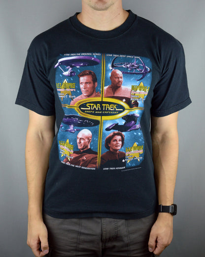 Vintage Star Trek Ships And Captains 2000 t shirt